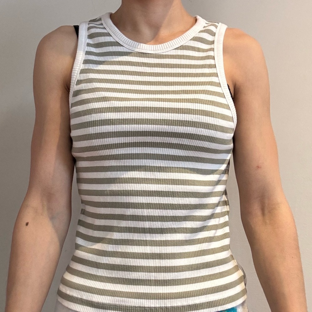 H&M Striped Sleeveless Top